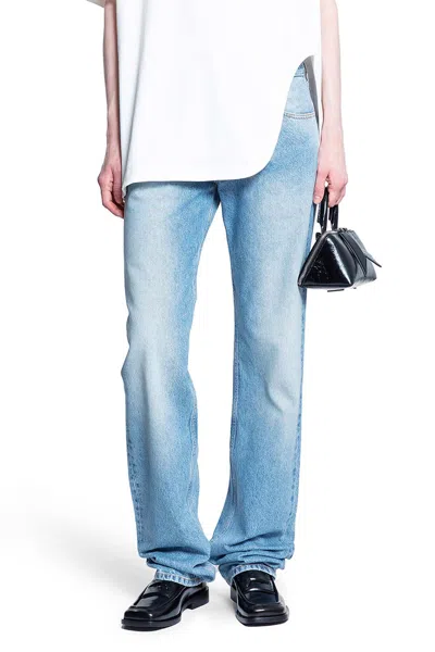 Attico Extra Long Denim Jeans For Tall Individuals In Blue