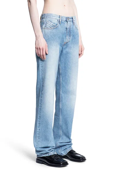 Attico Extra Long Denim Jeans For Tall Individuals In Blue