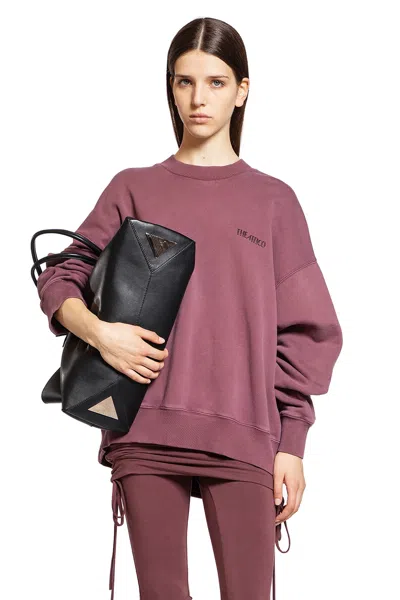 Attico Sweatshirt American Fleece Mauve Fade 863 In Purple