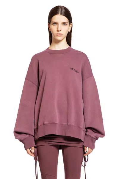 Attico Sweatshirt American Fleece Mauve Fade 863 In Purple