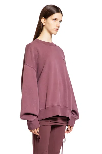 Attico Sweatshirt American Fleece Mauve Fade 863 In Purple