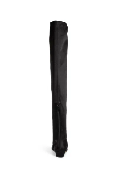 The Row Hereditas Shearling Over-the-knee Boots In Black