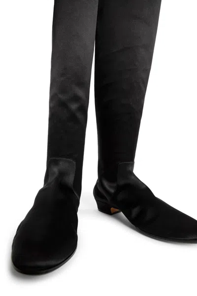 The Row Hereditas Shearling Over-the-knee Boots In Black