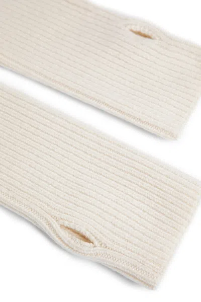 Totême Woman Off-white Gloves In Off-white