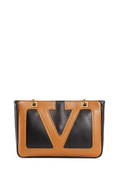 Valentino Chain Strap Two-tone Shoulder Bag Collection In Multicolor