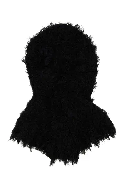 Kiko Kostadinov Black Carla Knitted Hood In Black