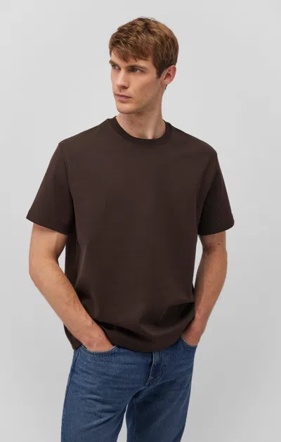 Mavi Short Sleeve Crew Neck T-shirt In Chocolate Torte In Brown