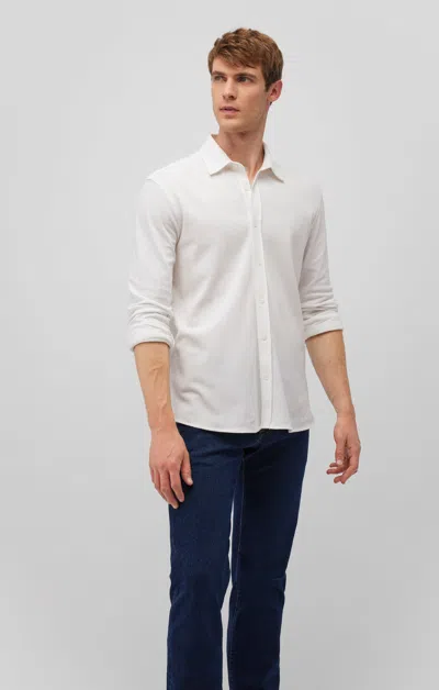 Mavi Long Sleeve Button-up Shirt In Antique White In White