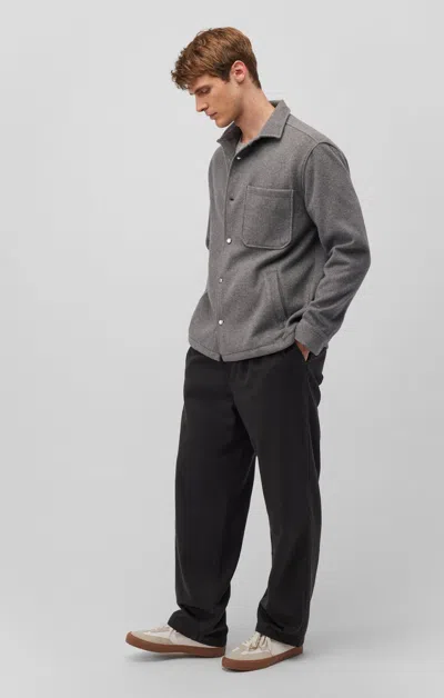 Mavi One Pocket Long Sleeve Button-up Shirt In Anthracite In Grey