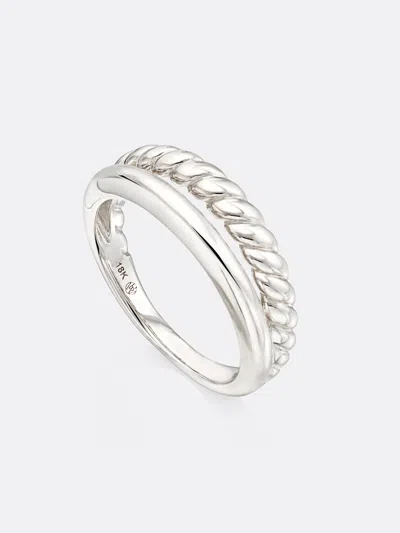 Brochu Walker Icons White Gold Duet Ring In White Gold