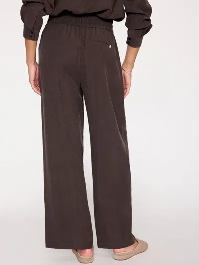 Brochu Walker Aaron Wide-leg Pintuck Pants In Licorice