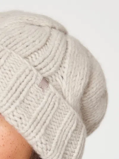 Brochu Walker The Abbi Cable Beanie In Beech Mélange
