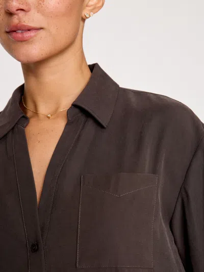 Brochu Walker The Amara Blouse In Licorice