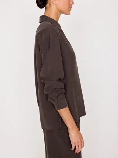 Brochu Walker The Amara Blouse In Licorice