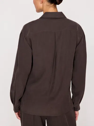 Brochu Walker The Amara Blouse In Licorice