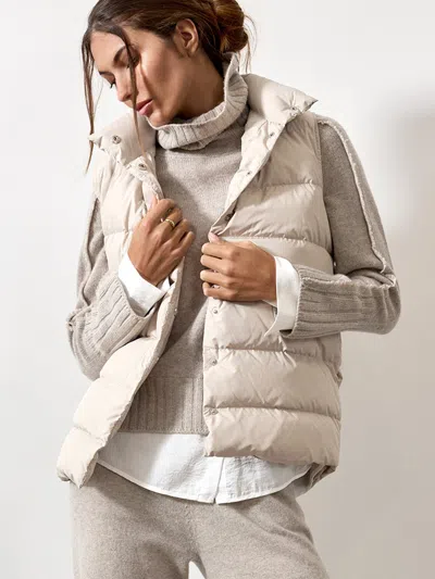 Brochu Walker The Anders Down Vest In Stone