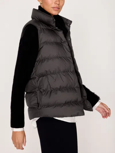 Brochu Walker Anders Vest In Washed Black