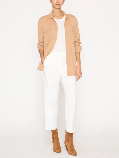Brochu Walker The Andre Luxe Cashmere Shacket In Camel Mélange