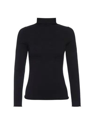 Brochu Walker The Anika Mock Neck Top In Black Onyx