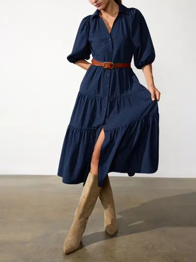 Brochu Walker The Antigua Dress In Navy