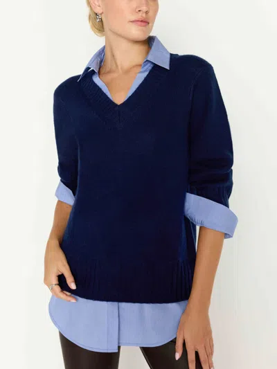 Brochu Walker The Arden Looker In Navy With Oxford