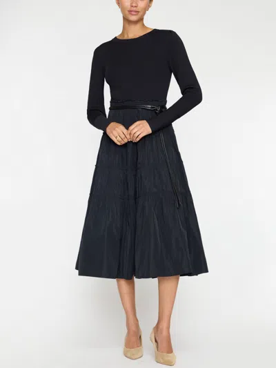 Brochu Walker The Ava Tiered Dress In Black Onyx Combo