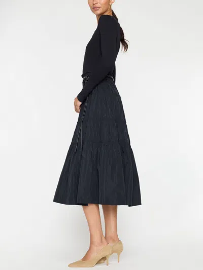 Brochu Walker The Ava Tiered Dress In Black Onyx Combo