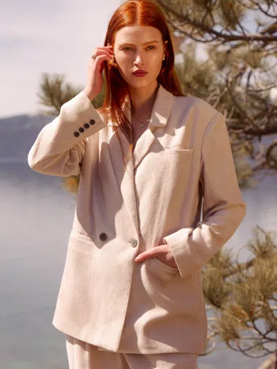 Brochu Walker The Avion Blazer In Perle