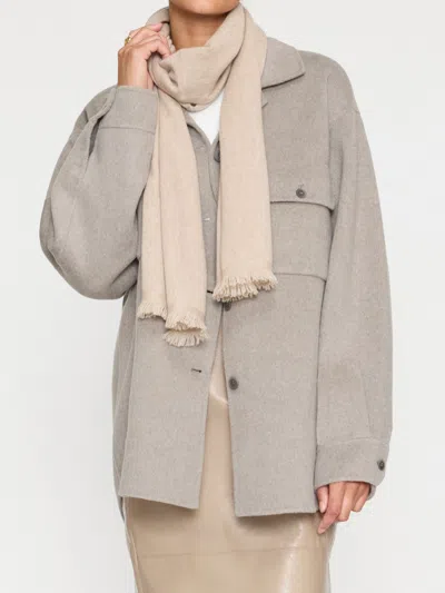 Brochu Walker The Cashmere Neck Scarf In Ash Taupe Mélange