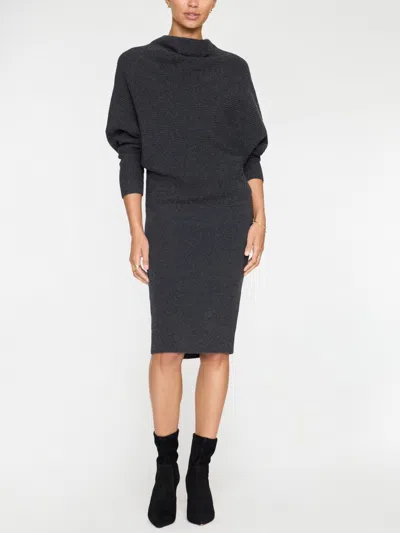 Brochu Walker The Clede Sweater Dress In Dark Charcoal Mélange