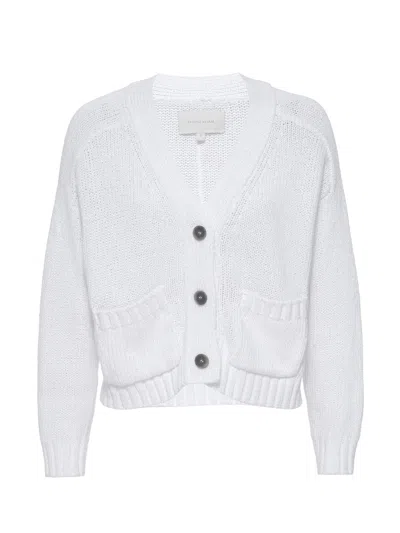 Brochu Walker The Cropped Cardigan In Salt White