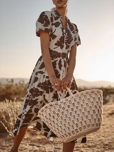 Brochu Walker The Dune Basket Bag In Ecru