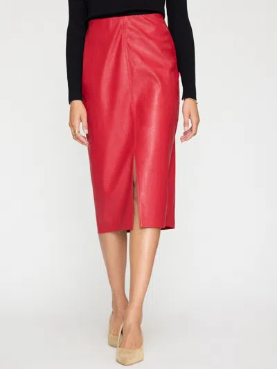 Brochu Walker The Esme Skirt In Crimson