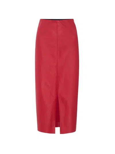 Brochu Walker The Esme Skirt In Crimson