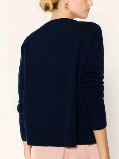 Brochu Walker The Everyday Cashmere Bright Crew In Navy