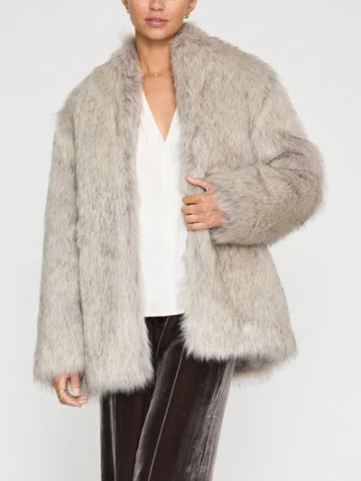 Brochu Walker The Faye Faux Fur Jacket In Arctic