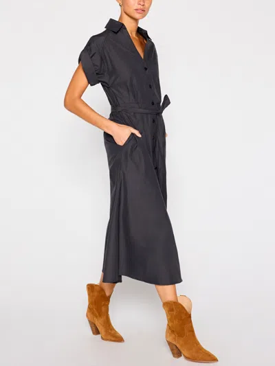 Brochu Walker Fia Belted Dress In Washed Black