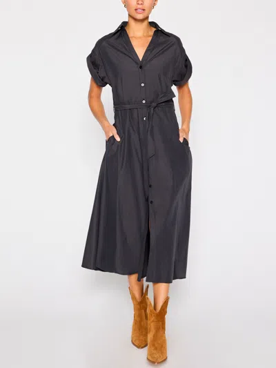 Brochu Walker Fia Belted Dress In Washed Black