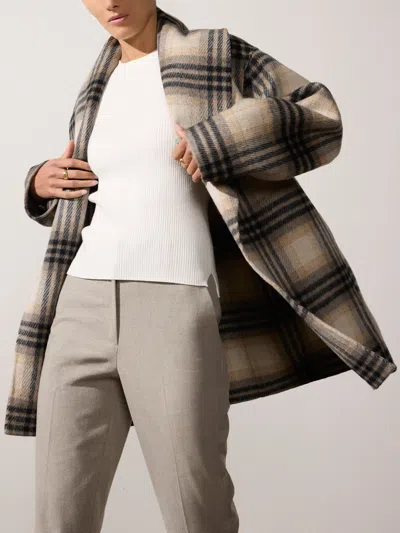 Brochu Walker Finley Plaid Coat In Heritage Plaid