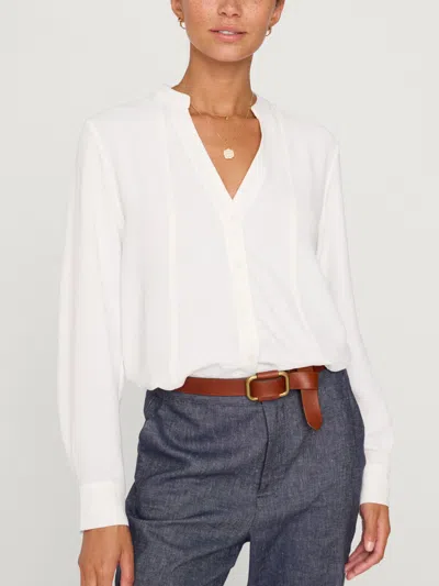 Brochu Walker The Galey Blouse In Salt White