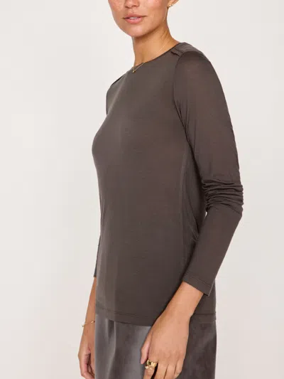 Brochu Walker The Georgie Long Sleeve Tee In Wren
