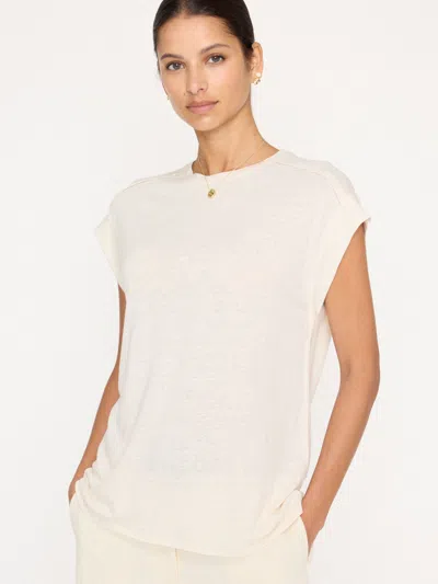 Brochu Walker The Georgie Tee In Tallow Beige