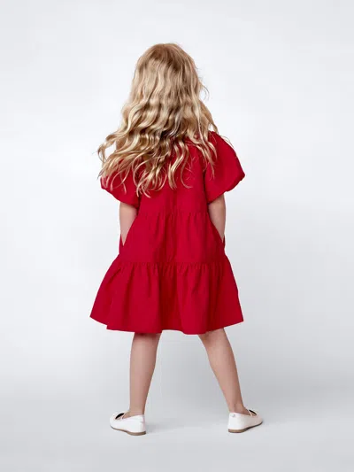 Brochu Walker The Girls Havana Mini Dress In Carmine Red