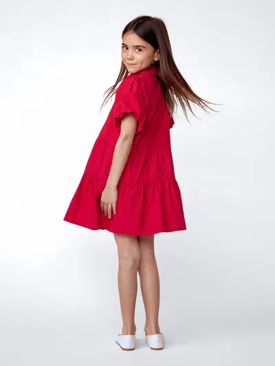 Brochu Walker The Girls Havana Mini Dress In Carmine Red