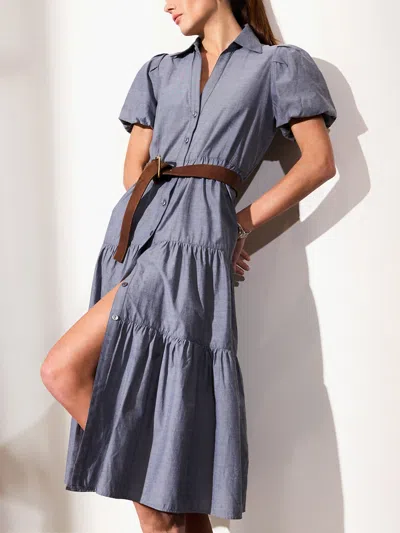 Brochu Walker The Havana Dress In Washed Slate