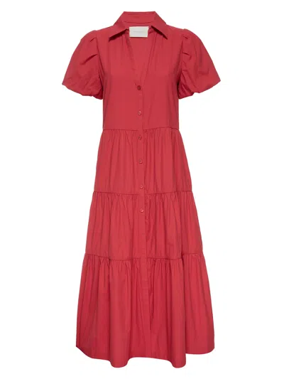 Brochu Walker The Havana Dress In Carmine Red