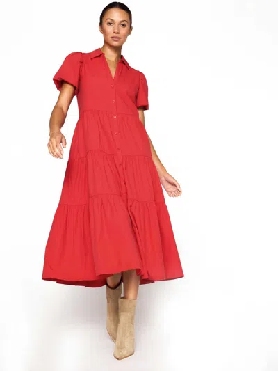 Brochu Walker The Havana Dress In Carmine Red