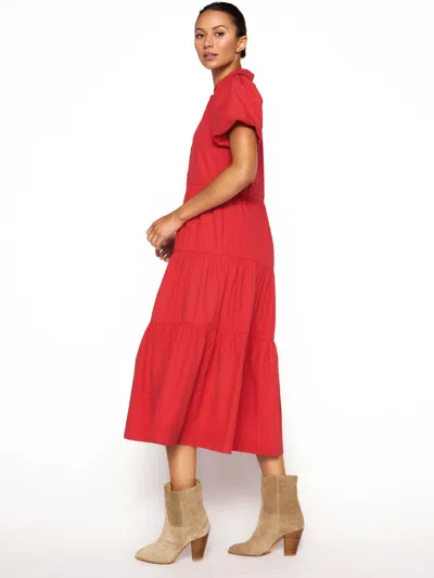 Brochu Walker The Havana Dress In Carmine Red