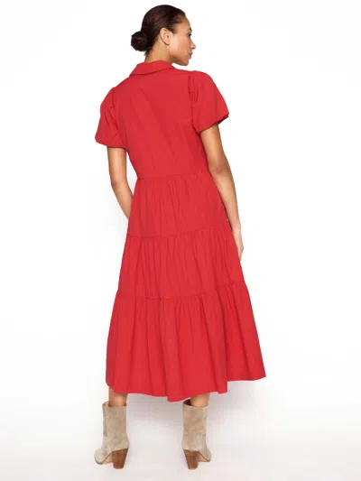Brochu Walker The Havana Dress In Carmine Red