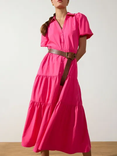 Brochu Walker The Havana Dress In Hot Pink
